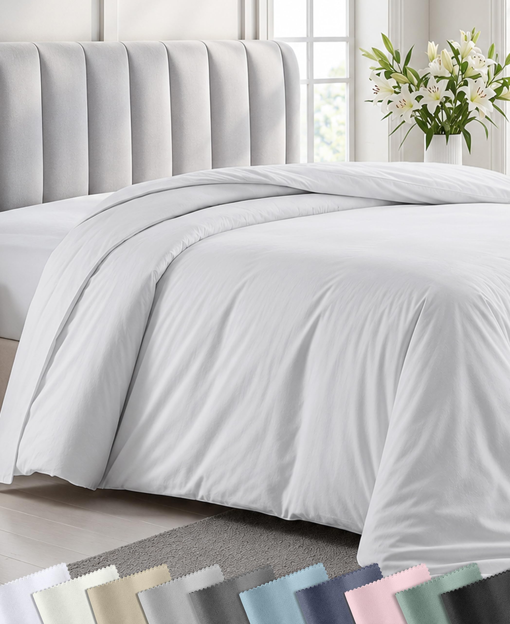Luxury Twin XL Duvet Covers, White