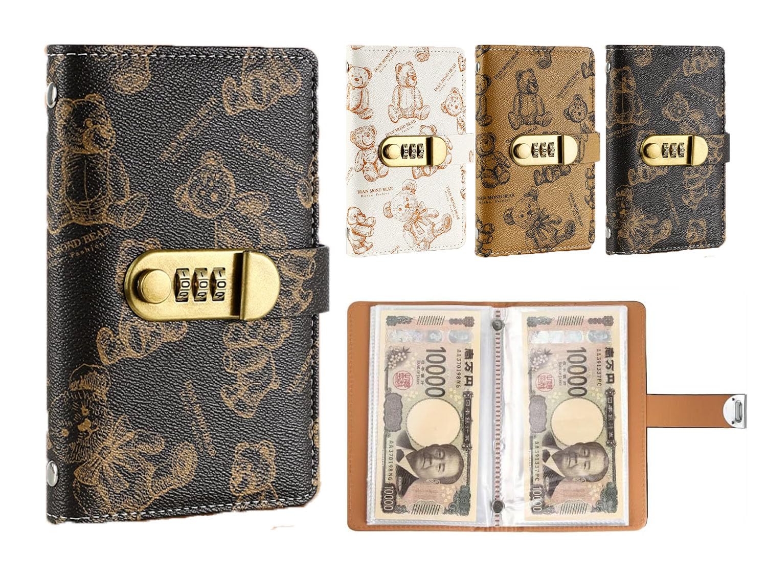 Amazon.co.jp: Pochitto Mise 貯金箱 お札 100枚収納可能 貯金ファイル