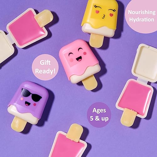 Miniatura 5 de Expressions Girl S - Juego de mini paleta de brillo labial para niños 12 piezas mini brillo de labios novedoso para adolescentes y niñas con sabores