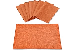 Cloth Placemats Set of 8 - Linen Type Fabric Placemats