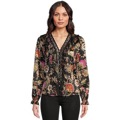 Johnny Was Claudia Blouse - Lowri lowri/black