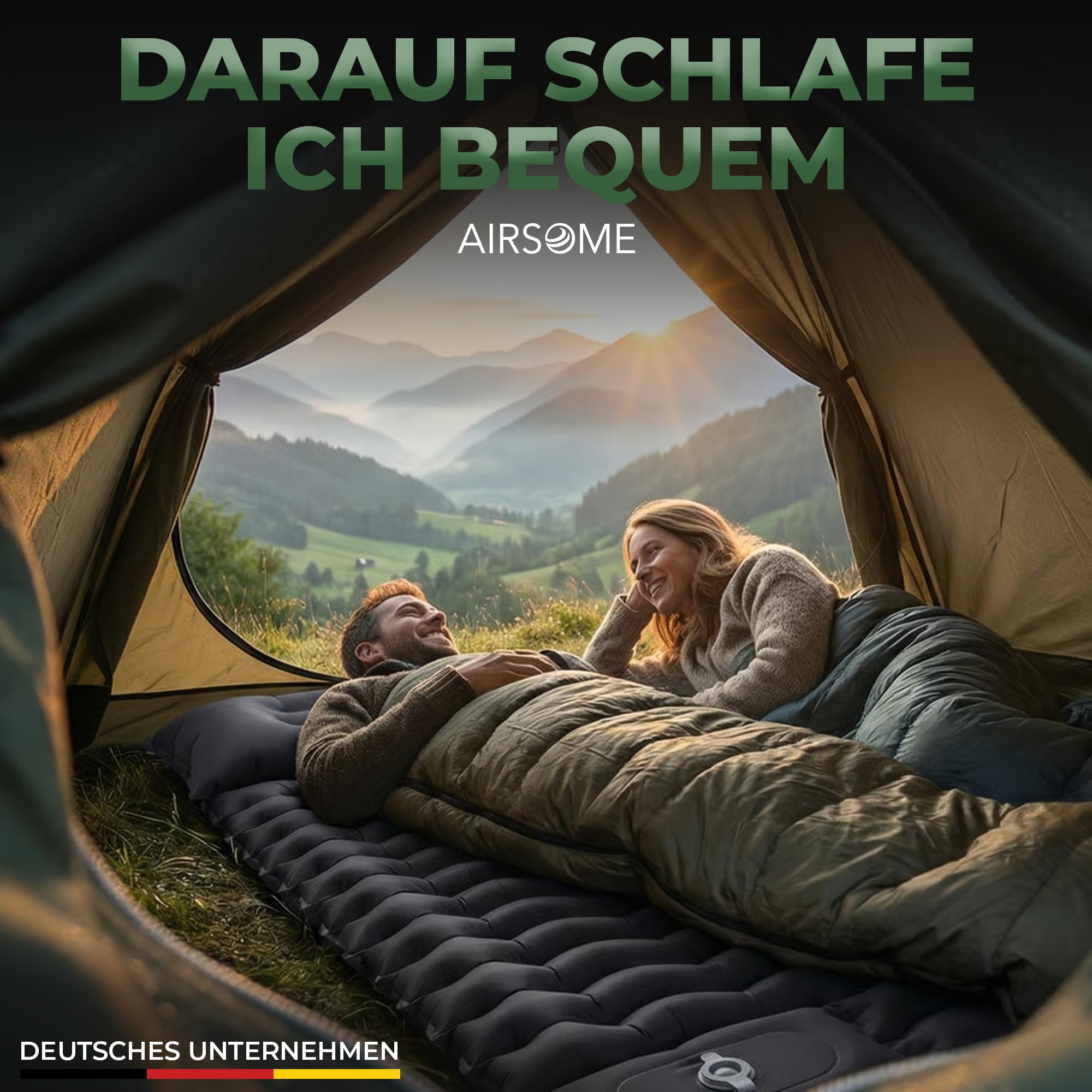 Selbstaufblasbare Luftmatratze Ultraleicht – Camping Isomatte selbstaufblasend mit integrierter Fußpumpe, extra dick & wasserdicht, Bequeme Schlafmatte für Outdoor, Zelten & Festival