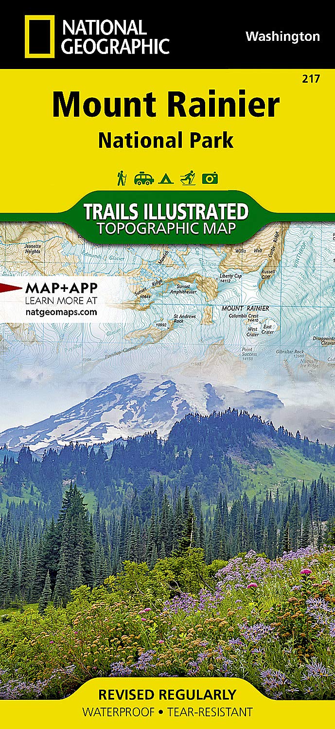 National Geographic Mount Rainier: National Park Washington, USA : Trails Illustrated Map: Trails Illustrated National Parks: 217 (National Geographic Trails Illustrated Map)