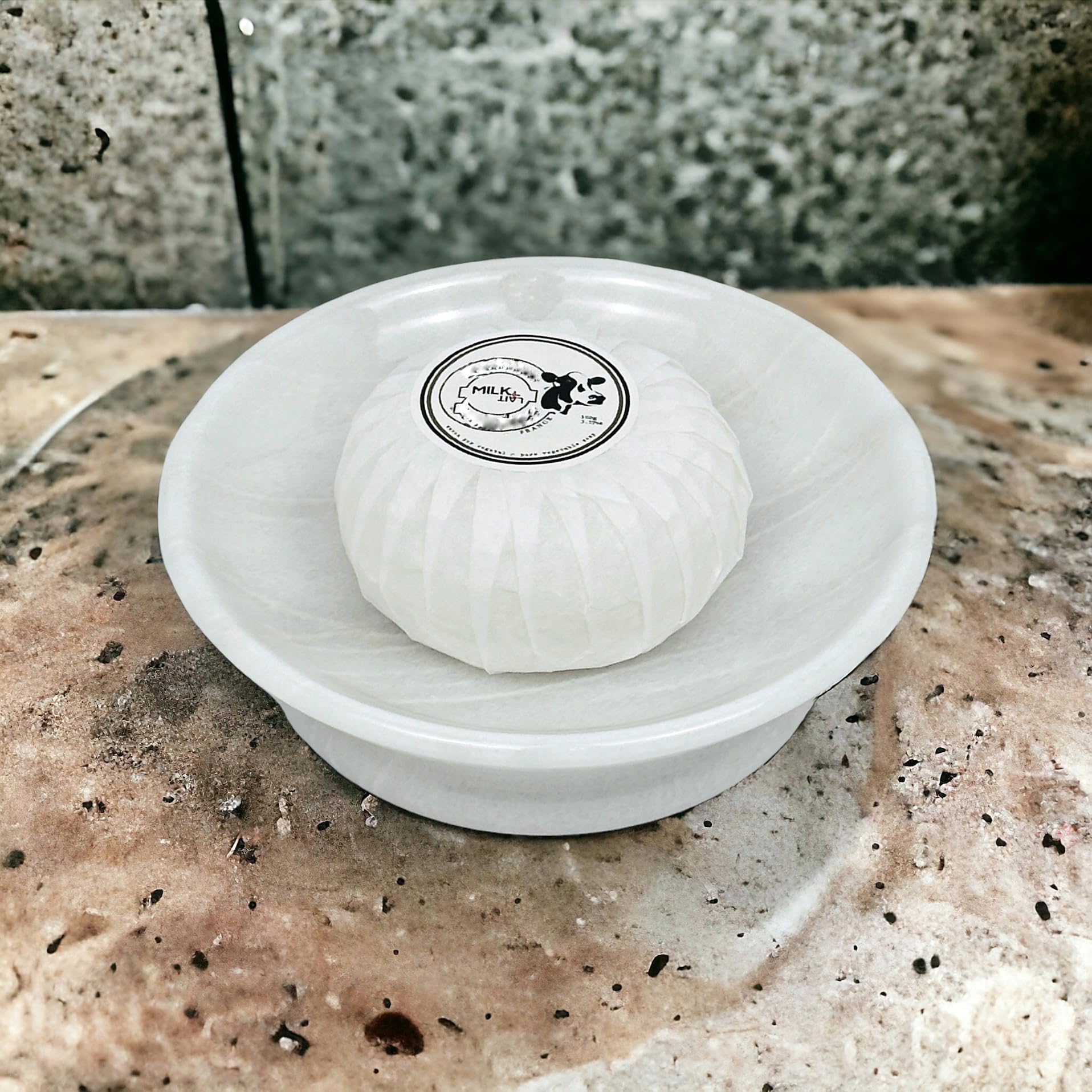 Hapton House Jabonera de mármol blanco – Hecho a mano Mable auténtico – Soporte para jabón – Bandeja de jabón – Plato decorativo – Plato de joyería – Soporte para baratijas – Llavero – Portavelas –