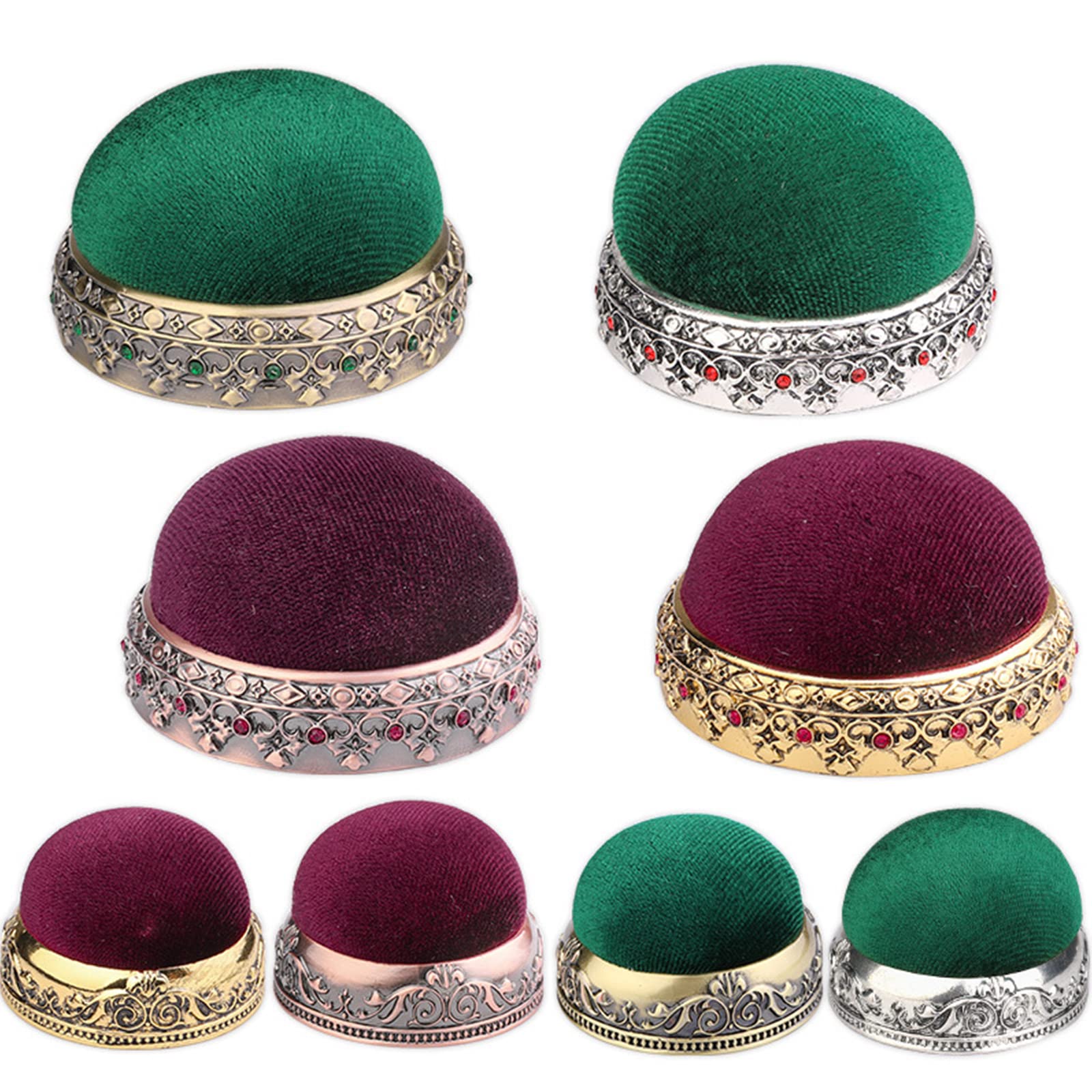 Cuscino Portaspilli In Legno Con Base - Per Cucito, Ricamo E Fai-da-Te (Colore Casuale) - Foto 12