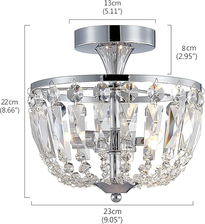 BESTIER BESTIER Moderne led-plafondlamp voor eetkamer, badkamer, woonkamer, 3 lampen G9 photo 3