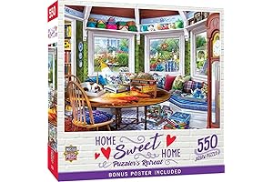 550-Piece Masterpieces Puzzle: Puzzler's Retreat for Adults and Families