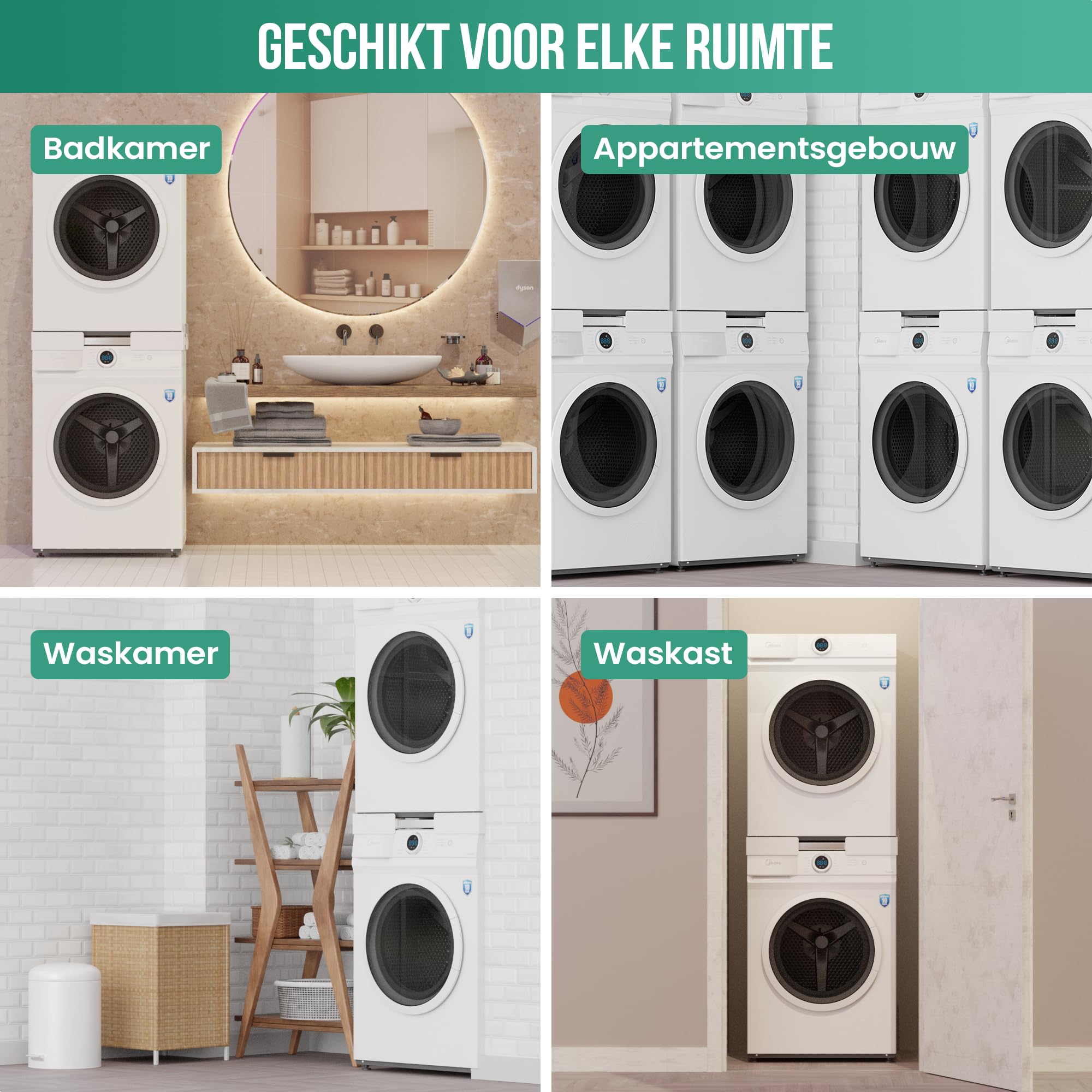 Avalo Tussenstuk Wasmachine Droger Universeel - Overige Witgoed en Apparatuur
