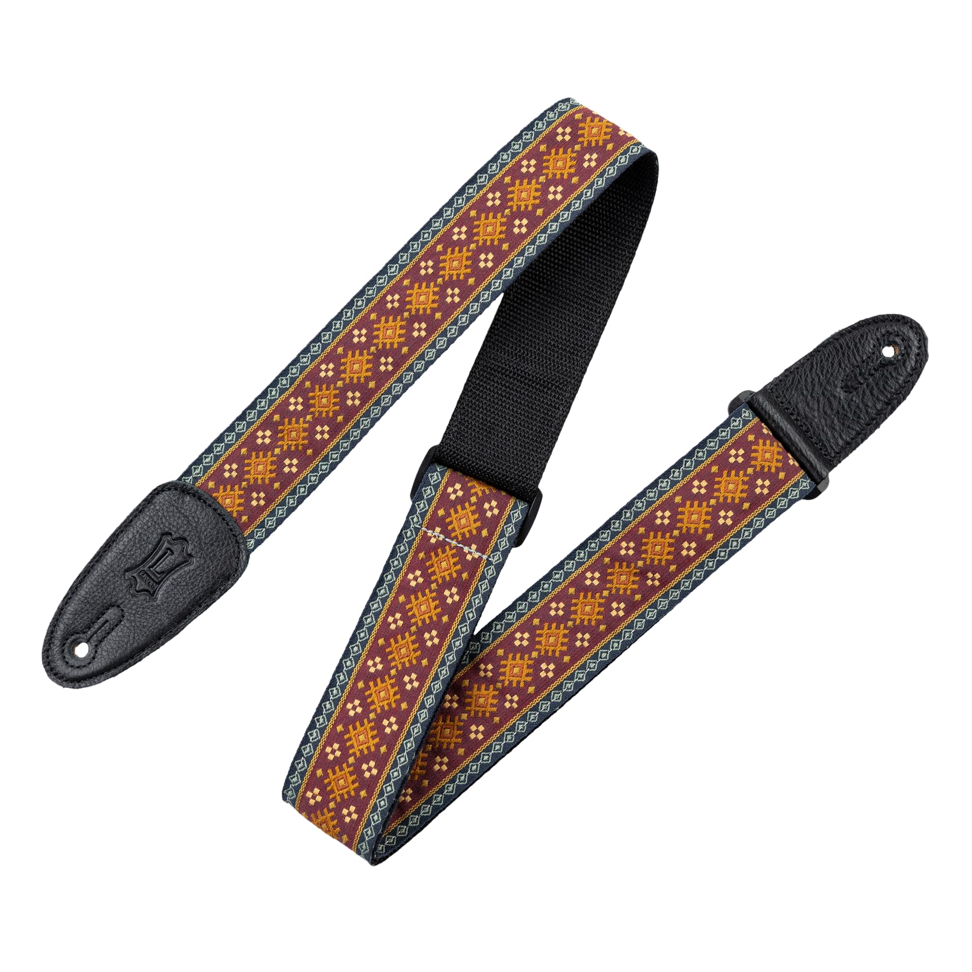 Levy's M8HT-26 Guitar Strap, Red, 2"