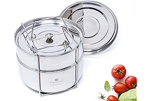 Stackable Steamer Insert Pans for Instant Pot 6, 8 Quart