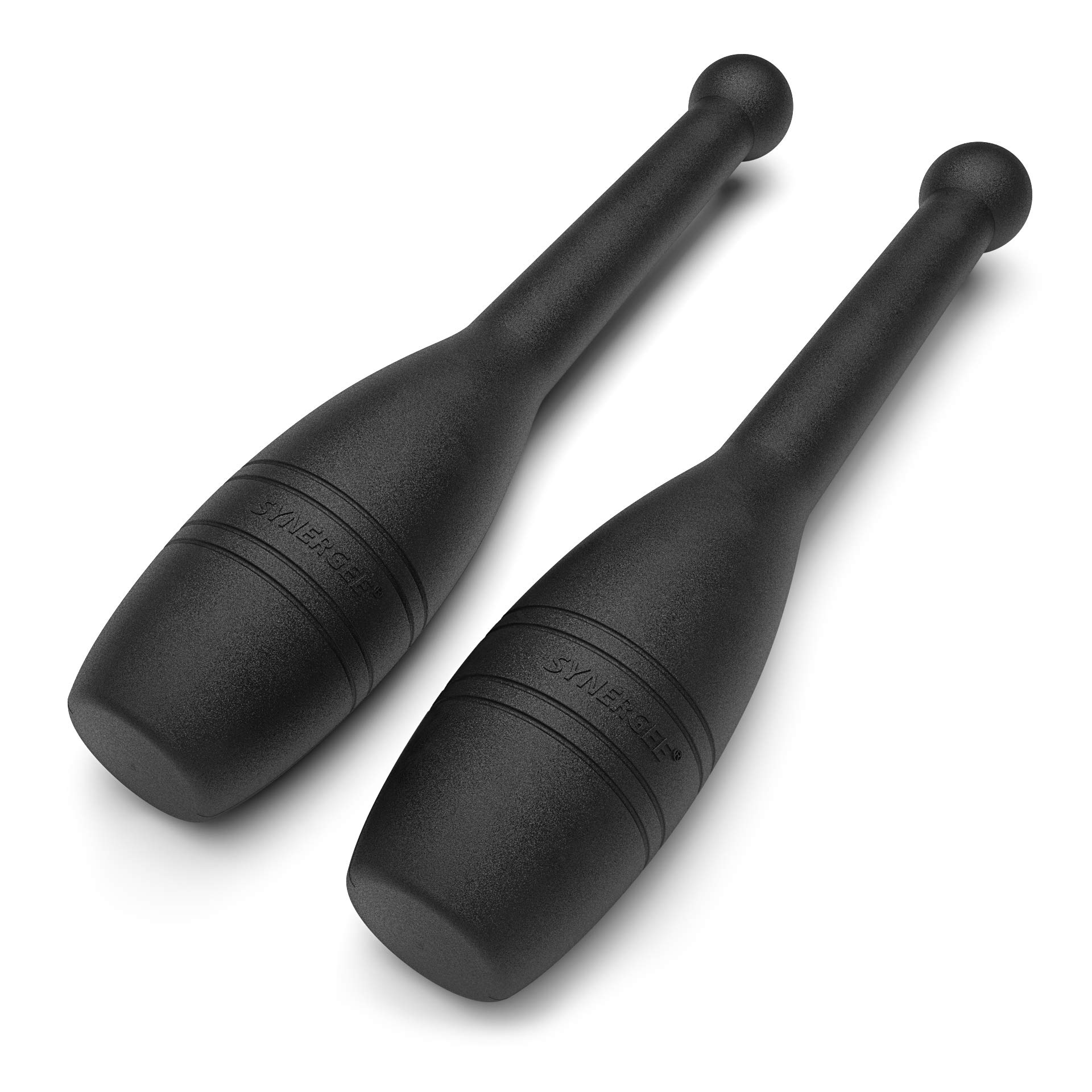 Synergee Indian Clubs 1lb, 2lb, 5lb, 10lb & 15lb. Power Clubs - Exercise Weight Club Bells - Grip and Forearm Strength Trainer - Sold in Pairs