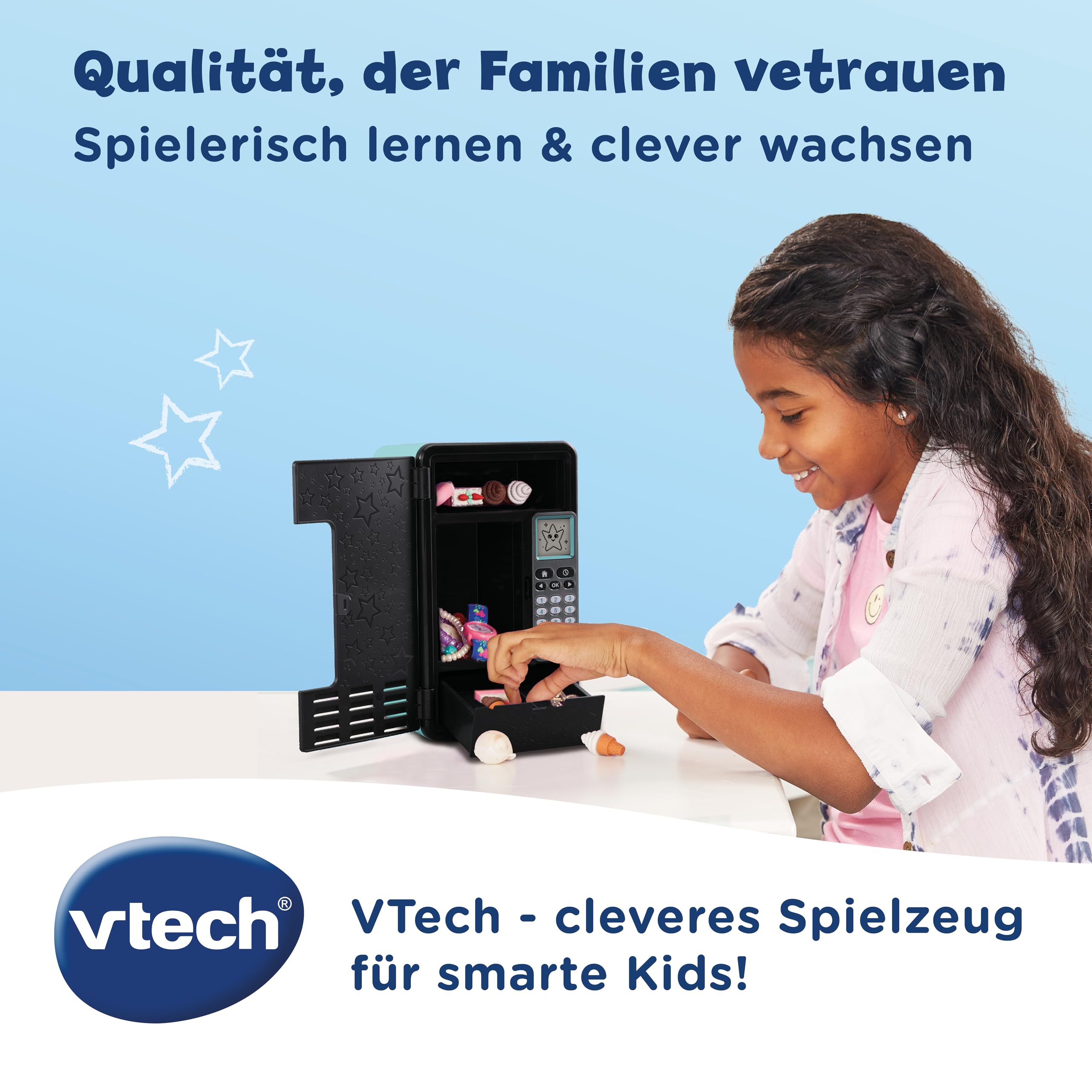 VTech Kidisecrets Traumtresor - Zahlencode Kindersafe mit 6 Spielen