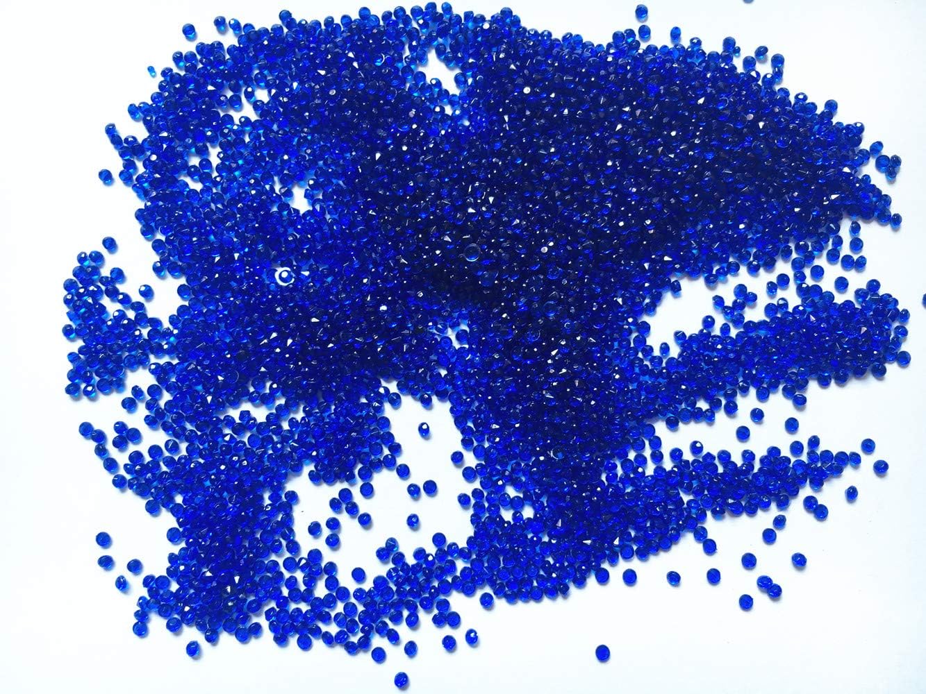 2.5mm Acrylic Color Faux Round Diamond Crystals Treasure Gems for Table Scatters, Vase Fillers, Event, Wedding, Arts & Crafts (10000 pcs) (Royal Blue)