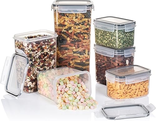 Miniatura 4 de ClearSpace Contenedores herméticos para almacenamiento de alimentos, paquete de 42 unidades, sin BPA, juego de organización de cocina para