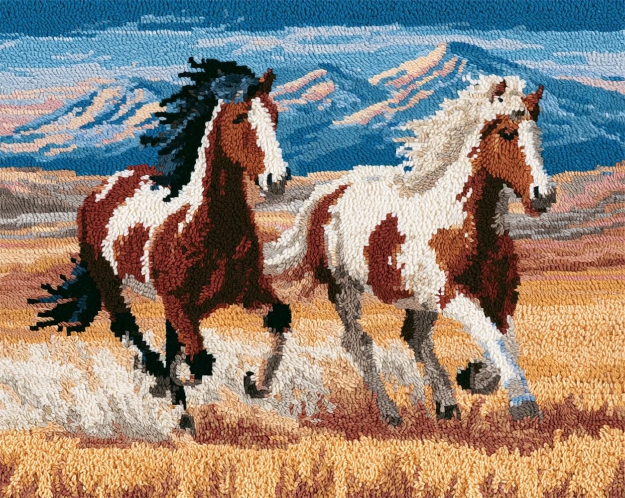 FWRTYCB Latch Hook Rug Kit Horse
