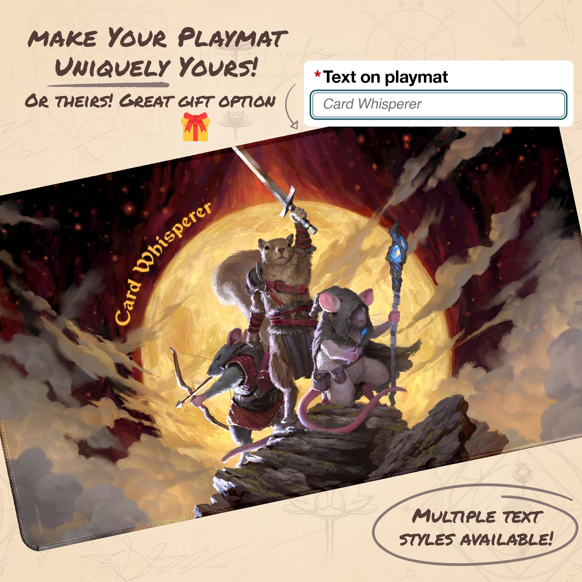 Amazon.com: Paramint Quest (Stitched) - MTG Playmat by Clint