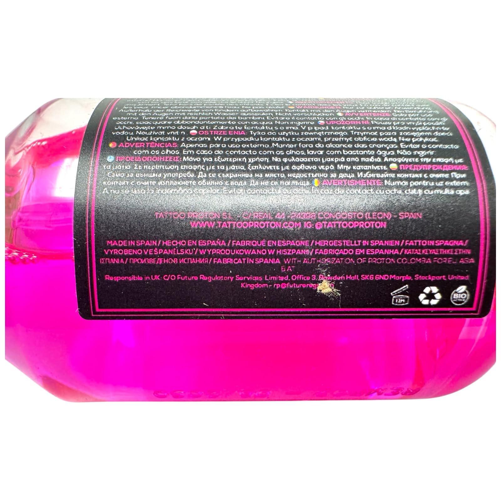 Proton Professional Stencil Eraser Spray Rosa Pink - 100ml - Reiniger/Entferner - Stempel Entferner - Tattoo INKgrafiX® Deutschland - PROFI STUDIO