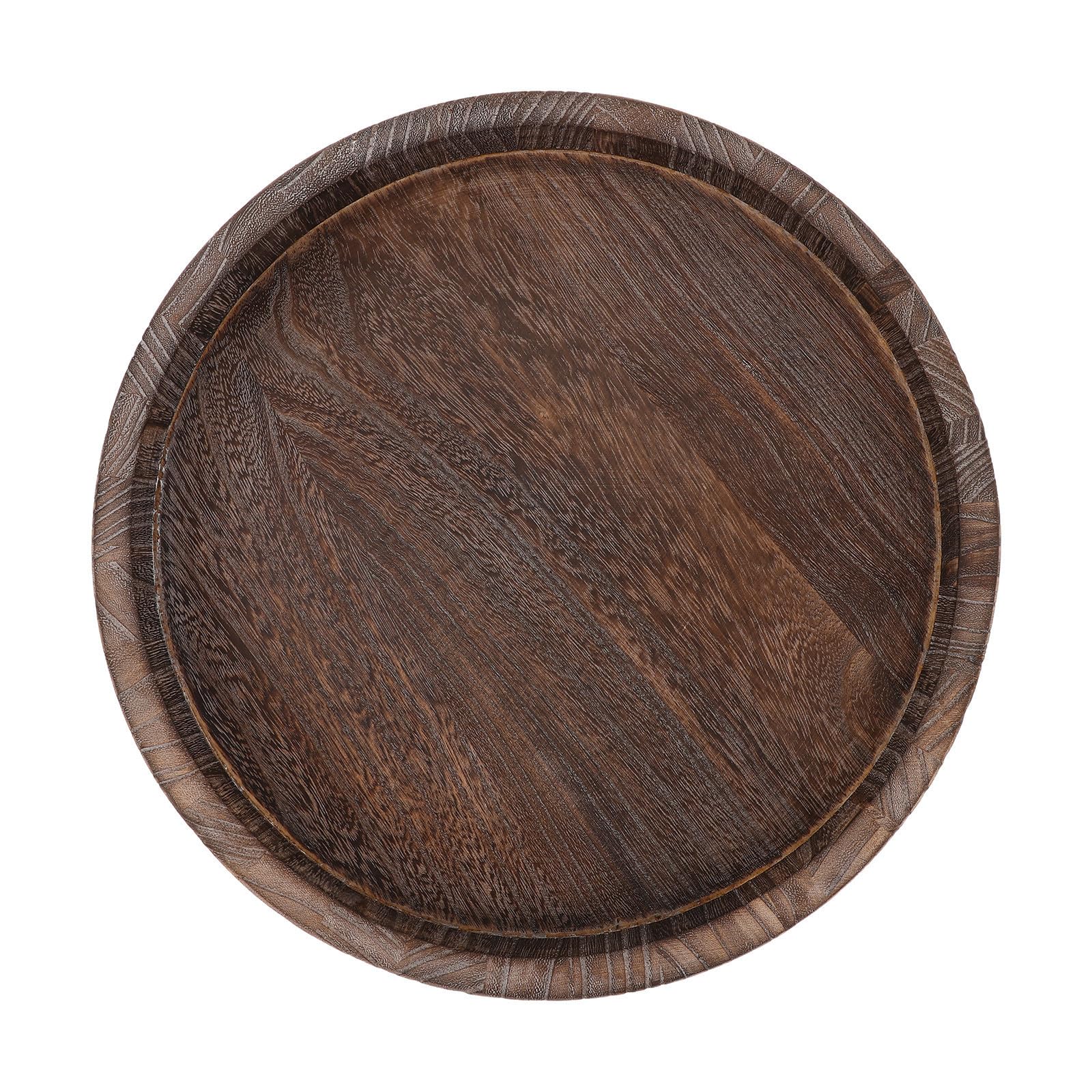 Plateau bois style champêtre vintage pour rangement maison et déco