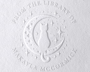 Personalized Custom Library Book Embosser - The Library of Embosser Seal Stamp