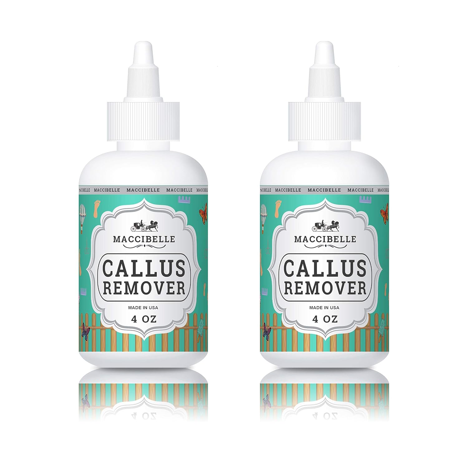 Maccibelle Callus Remover EXTRA STRENGTH For Feet Liquid Gel 4 oz (Pack of 2) image