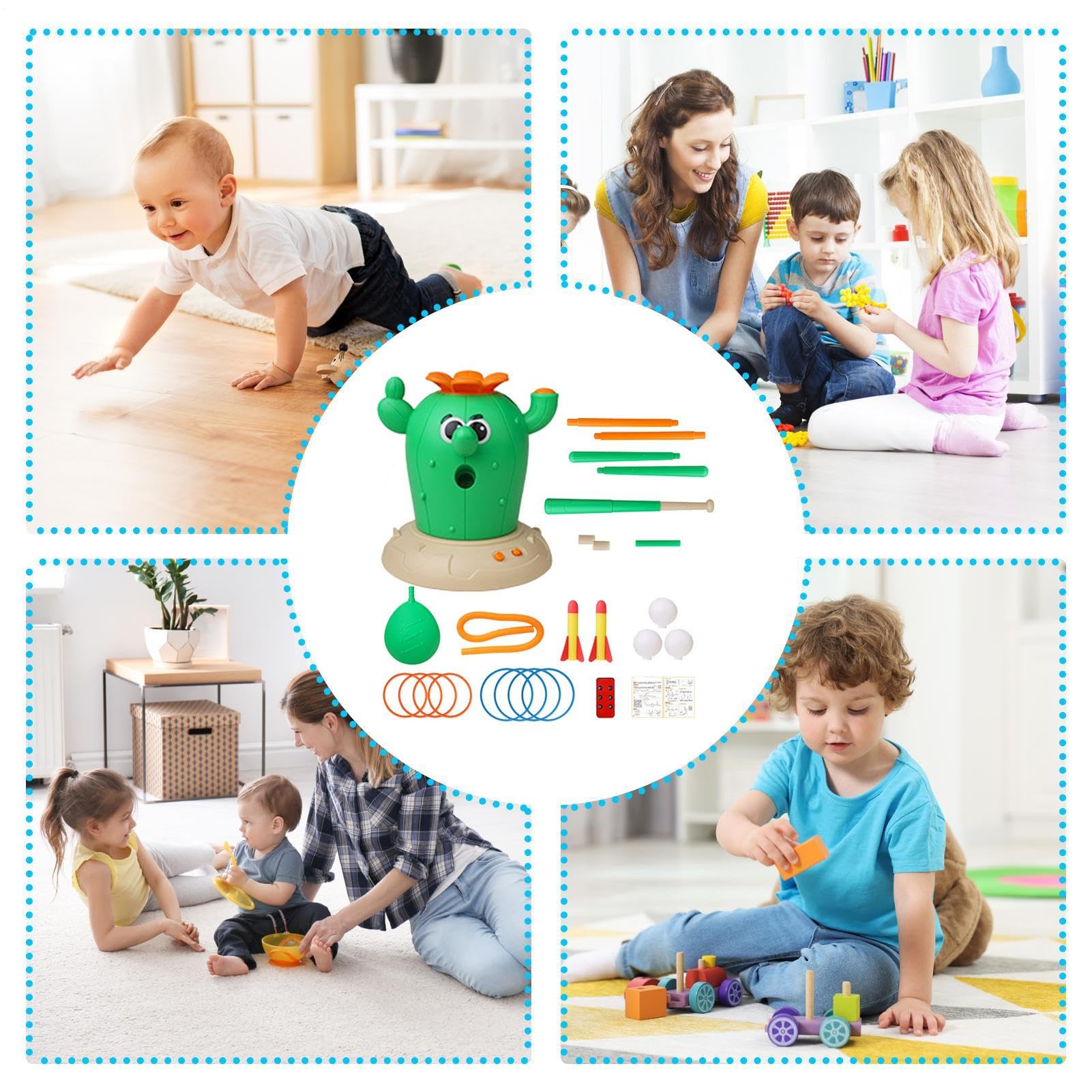 Saltos Musicales con Lanzamiento 4 en 1 Divertidos Juegos Deportivos de | Juguete Musical Interactivo Saltarín para Niños para Interior Exterior Jardín Cumpleaños Niñas