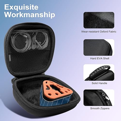 Miniatura 5 de TiMOVO Controller Keyboard Carrying Case for PS5PS5 EdgeXbox Controller, PS5 Travel Case with Accessory Storage Holder, Hard Shell Protective Bag