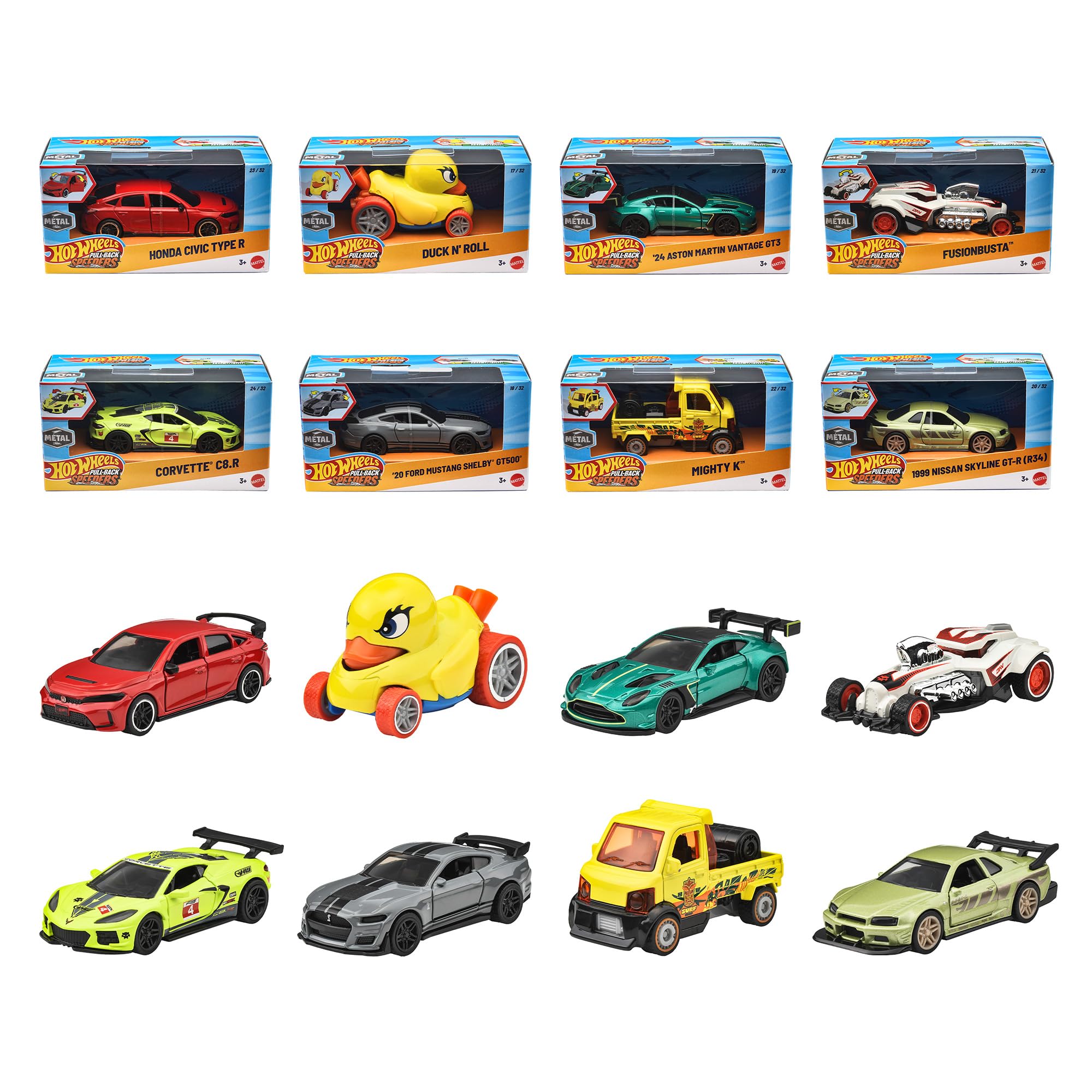 Amazon | ホットウィール(Hot Wheels) プルバック アソート 乗り物
