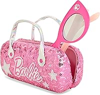 Vista 3 de Barbie Juego de gafas de sol de ojo de gato y estuche rígido con mango para niña