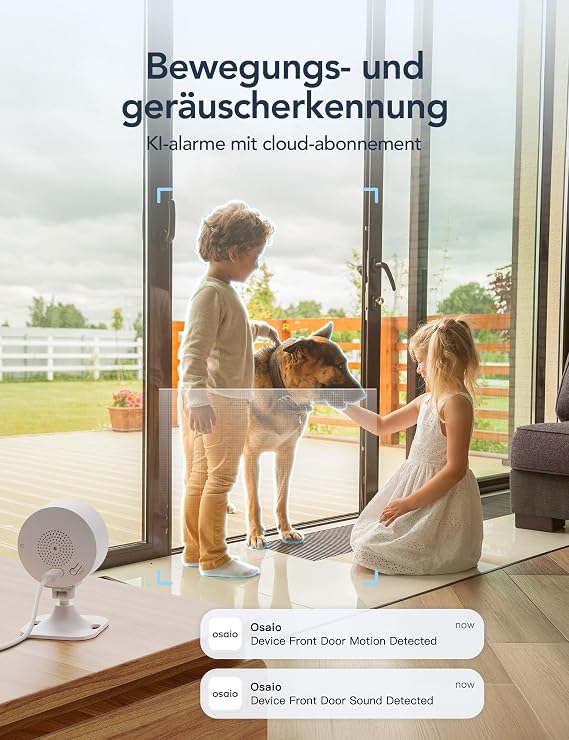 GNCC 4-Pack Indoor Surveillance Camera Pet Camera with App 2.4 GHz WLAN