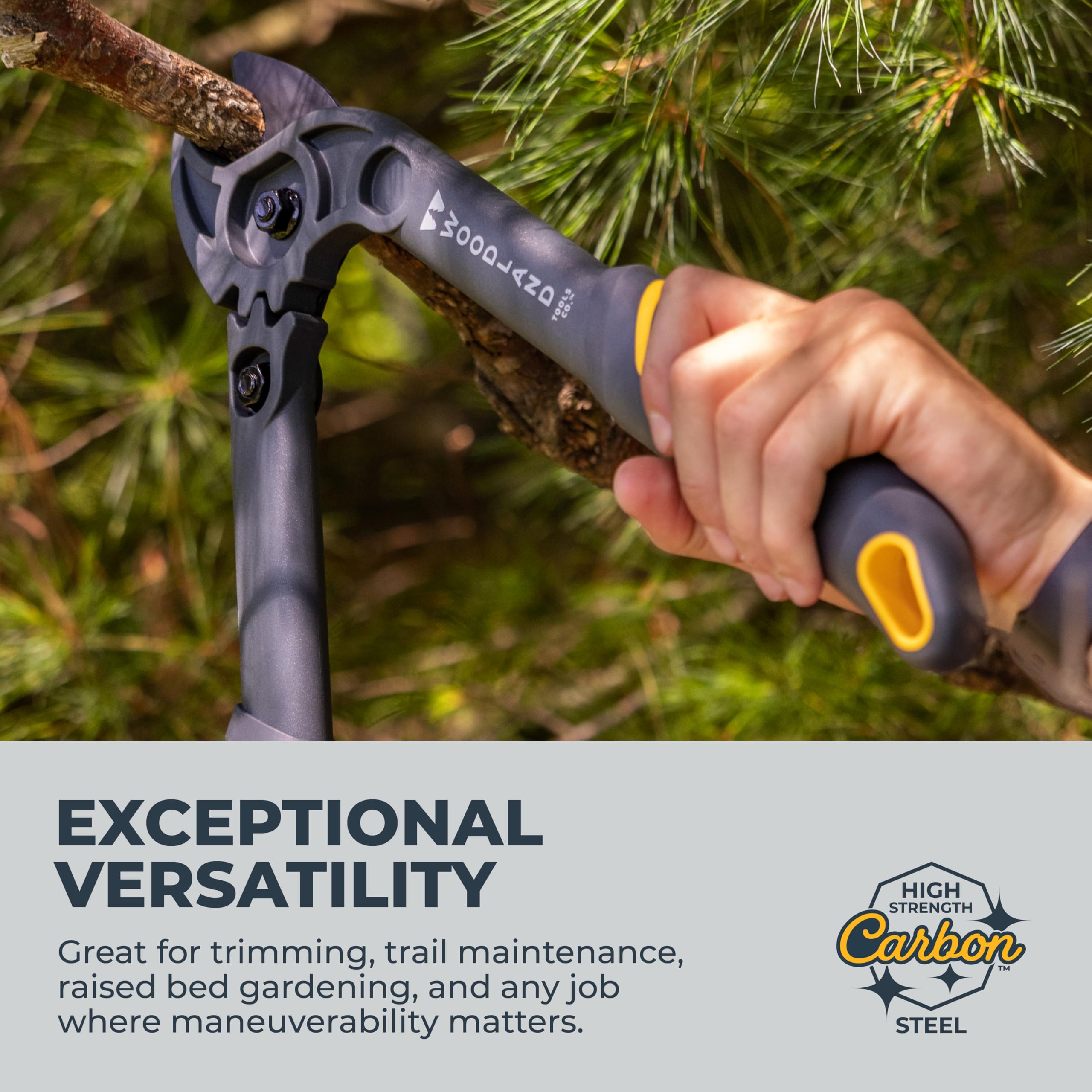 Woodland Tools Co. Duralight Przenośny mini sekator, nożyce do drzew, przycinarka do gałęzi, lekkie nożyce do ogrodnictwa, obcinacz do kończyn, do suchego martwego wzrostu (25-3004-100)