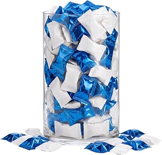 Tree Treasures Royal Blue and White Buttermints 220ct Party Candy Buffet | Royal Blue And White Color Pair, 220 Total Pieces, Individually Wrapped, Soft Melt Away Texture, Candy Buffet Ready