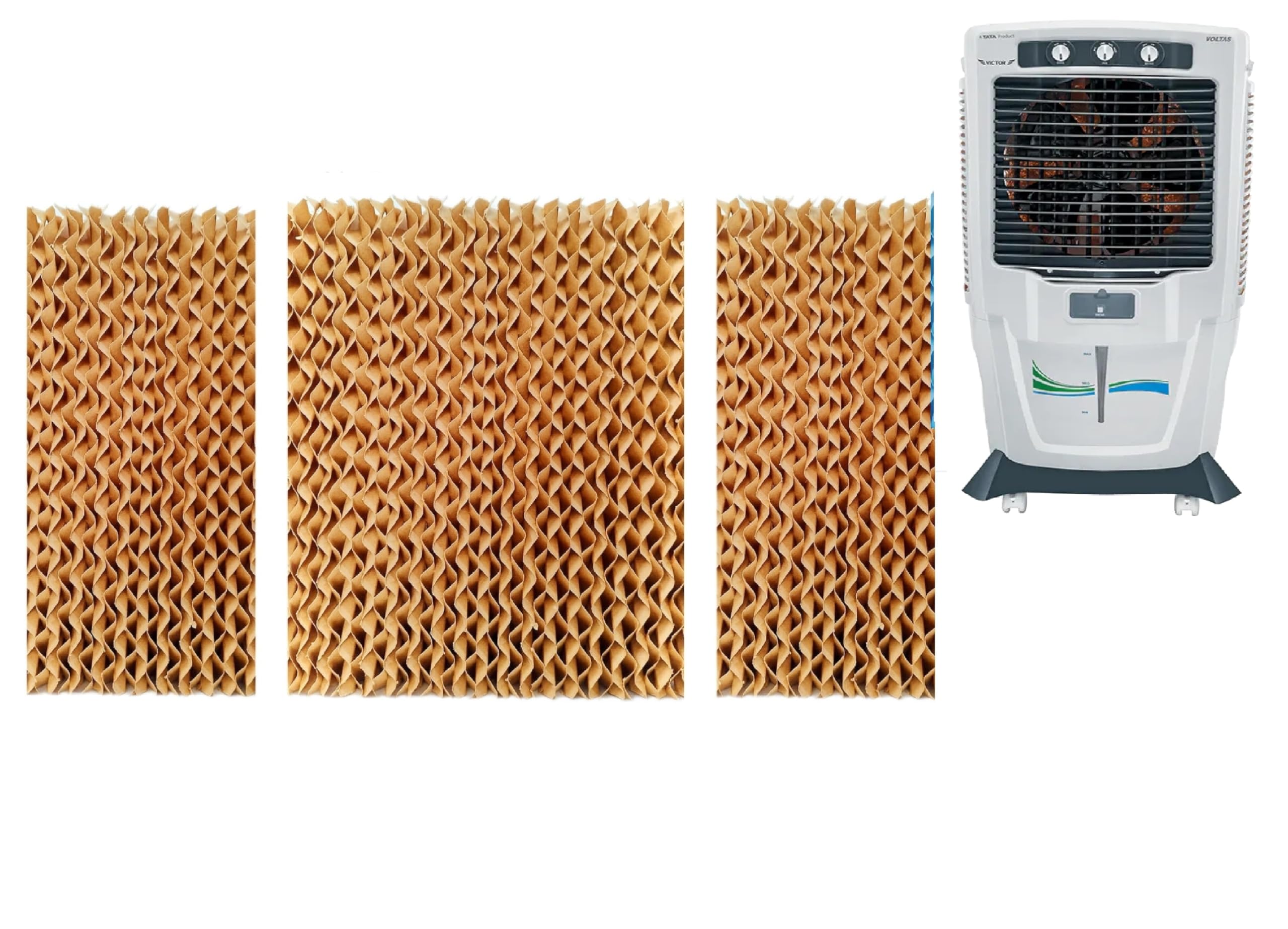 PrimeWave Honeycomb for Voltas Victor 90 Litre, Set of 3 (Brown)-picture-28