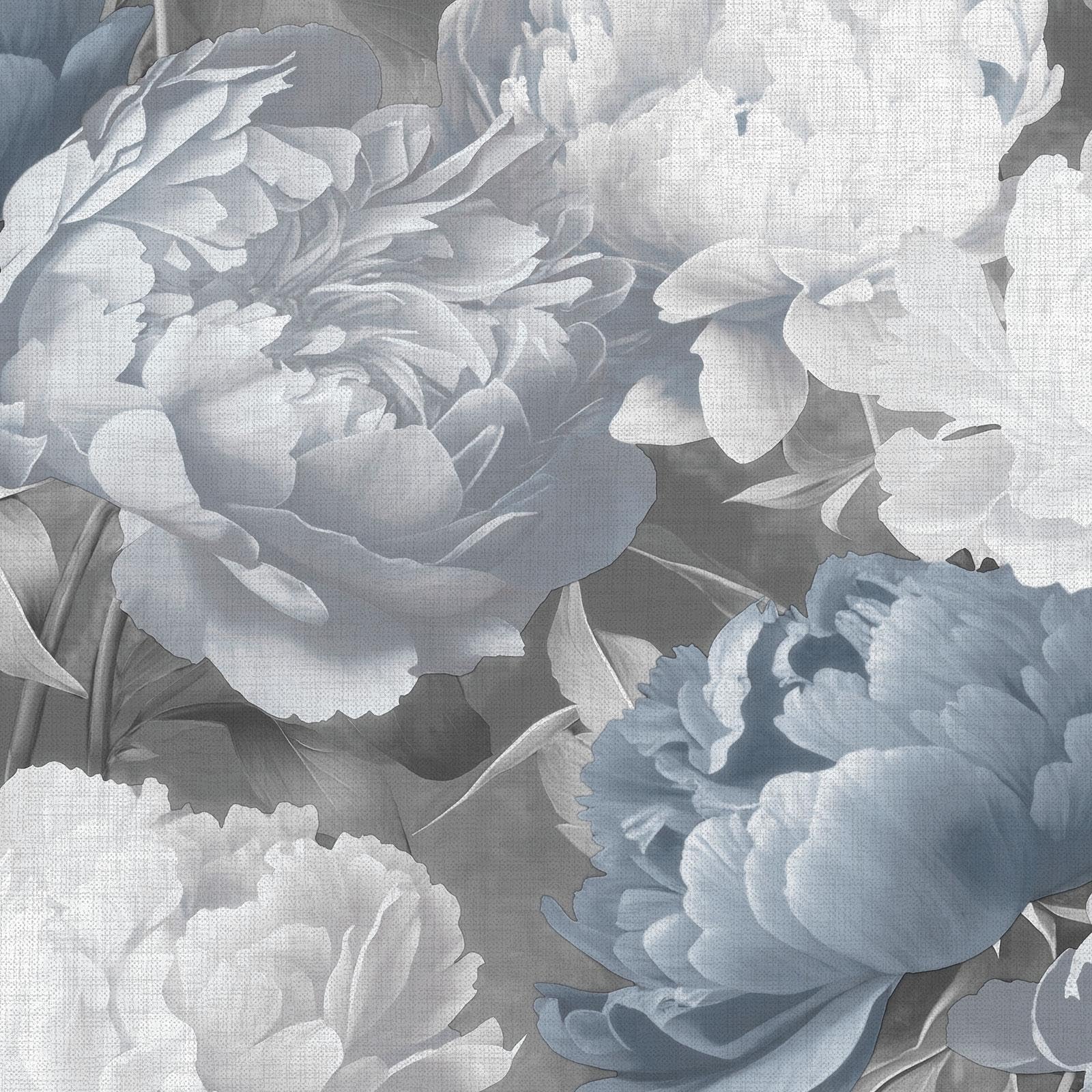 B&Q - Doretta Floral Textured Vinyl Wallpaper Blue  213302