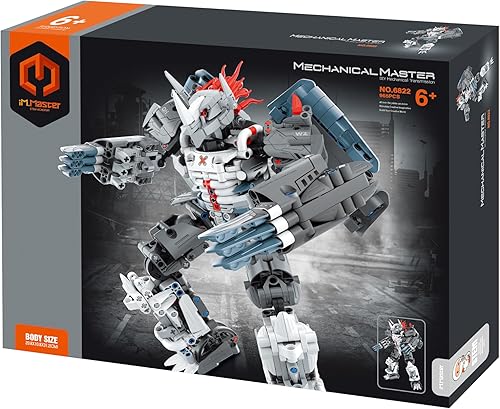 STEM - Juguete de construcción de ingeniería mecánica, robot Mecha para desarmar, 965 piezas, kit de construcción de bricolaje, juguetes de