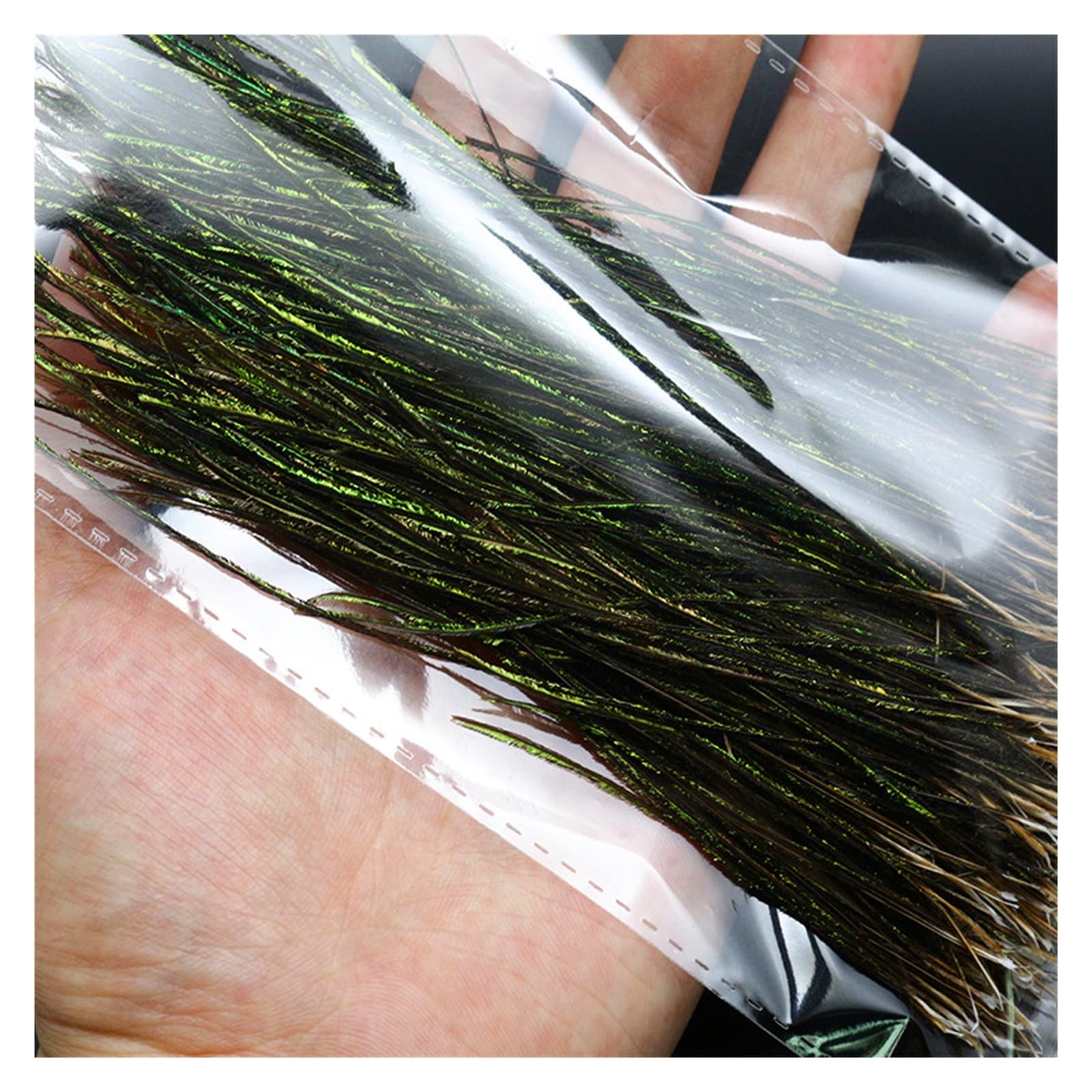 フライフィッシング　フライタイイング　沈める系マテリアル　フェザー&スペックルド Amazon | 20セット クリスタルフラッシュ フライメイキング