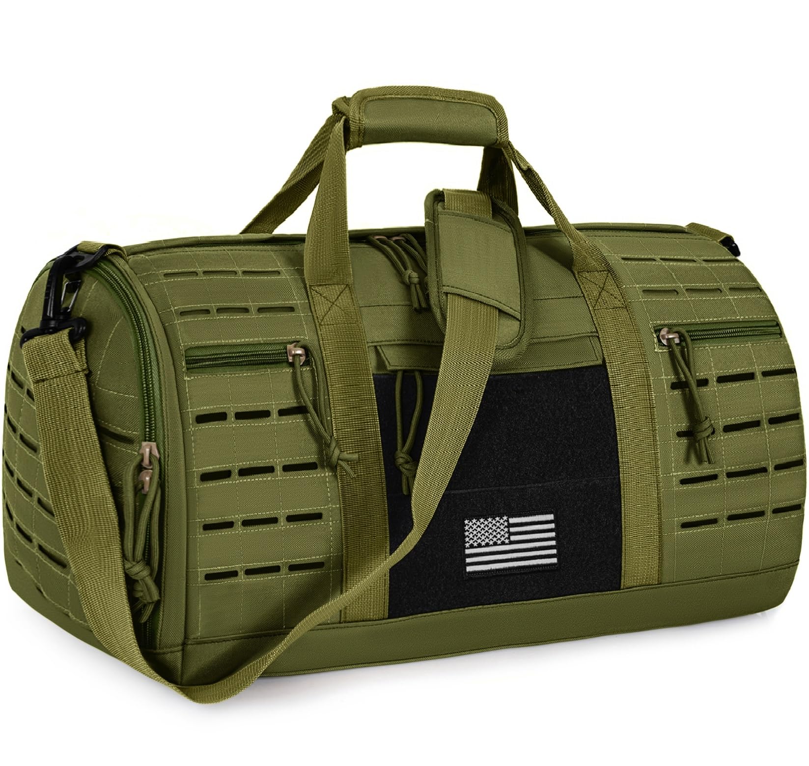 GMAK Military Tactical Duffle Bag for Men, 40L Sports Gym Bag with Shoe Compartment, Carry on Bag Travel Duffle Bag for Weekender Overnight Gym