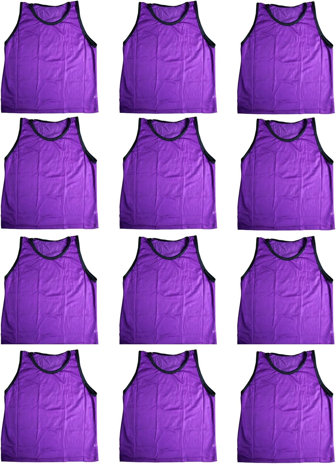 BlueDot Trading Adult & Youth Scrimmage Training Vests for Soccer, Basketball & More – Available in 1, 6, 12, 24 Packs