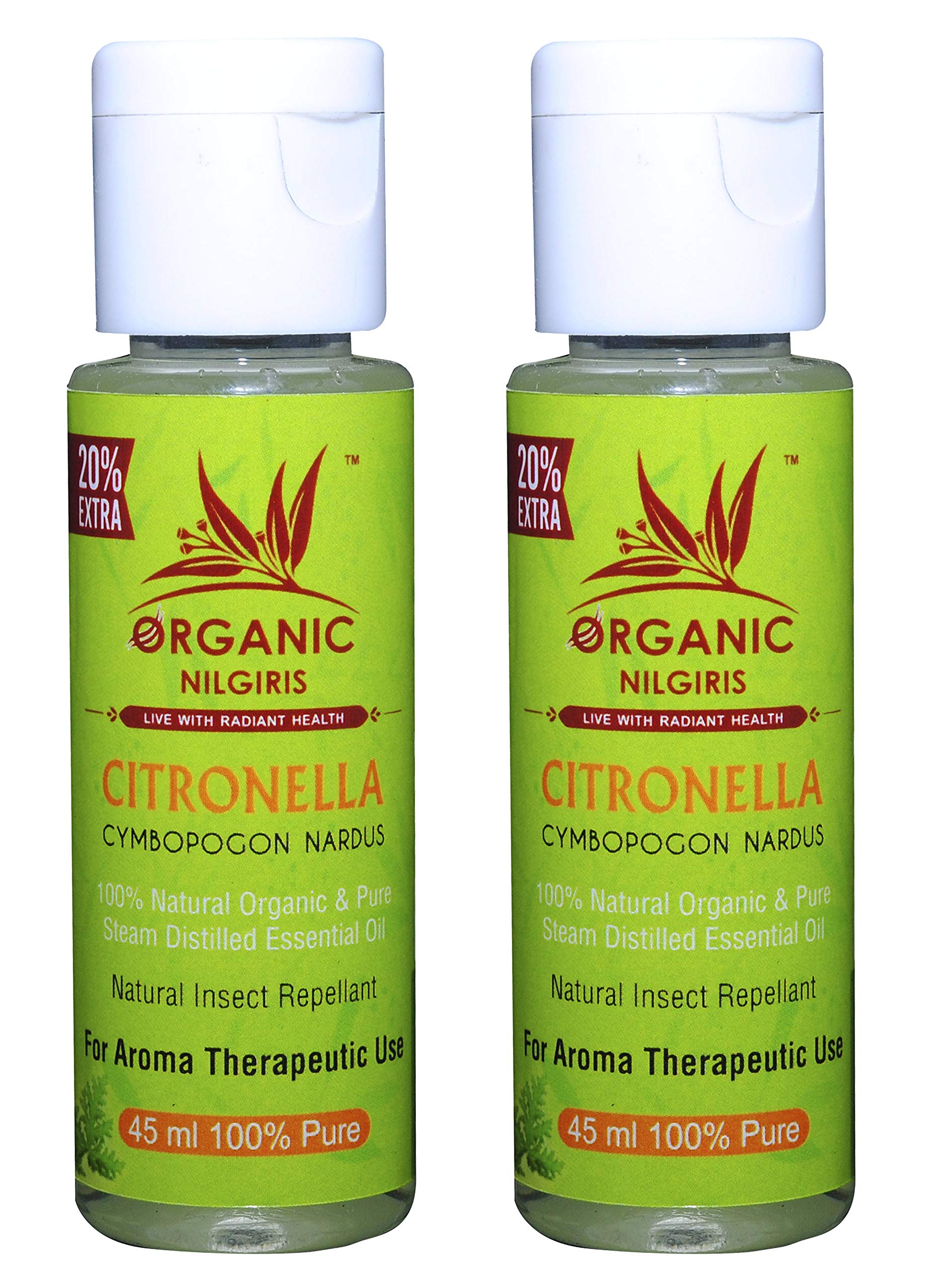 Sponsored Ad - Citronella Essential Oil: Refreshing Aroma for Insect Repellent, Mosquito Defense, Floor Cleaning, and Air Freshening Bliss-(45ml-2p)