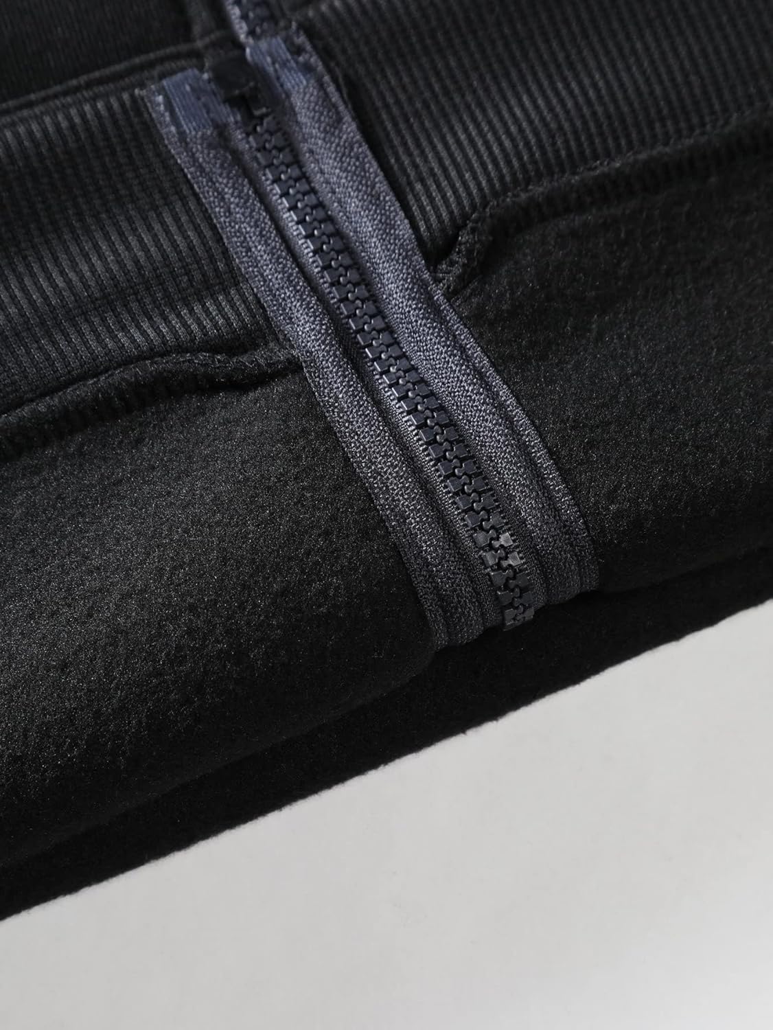 Floerns Men's Letter Print Long Sleeve Zip Up Hoodie Thermal Sweatshirt - Image 3