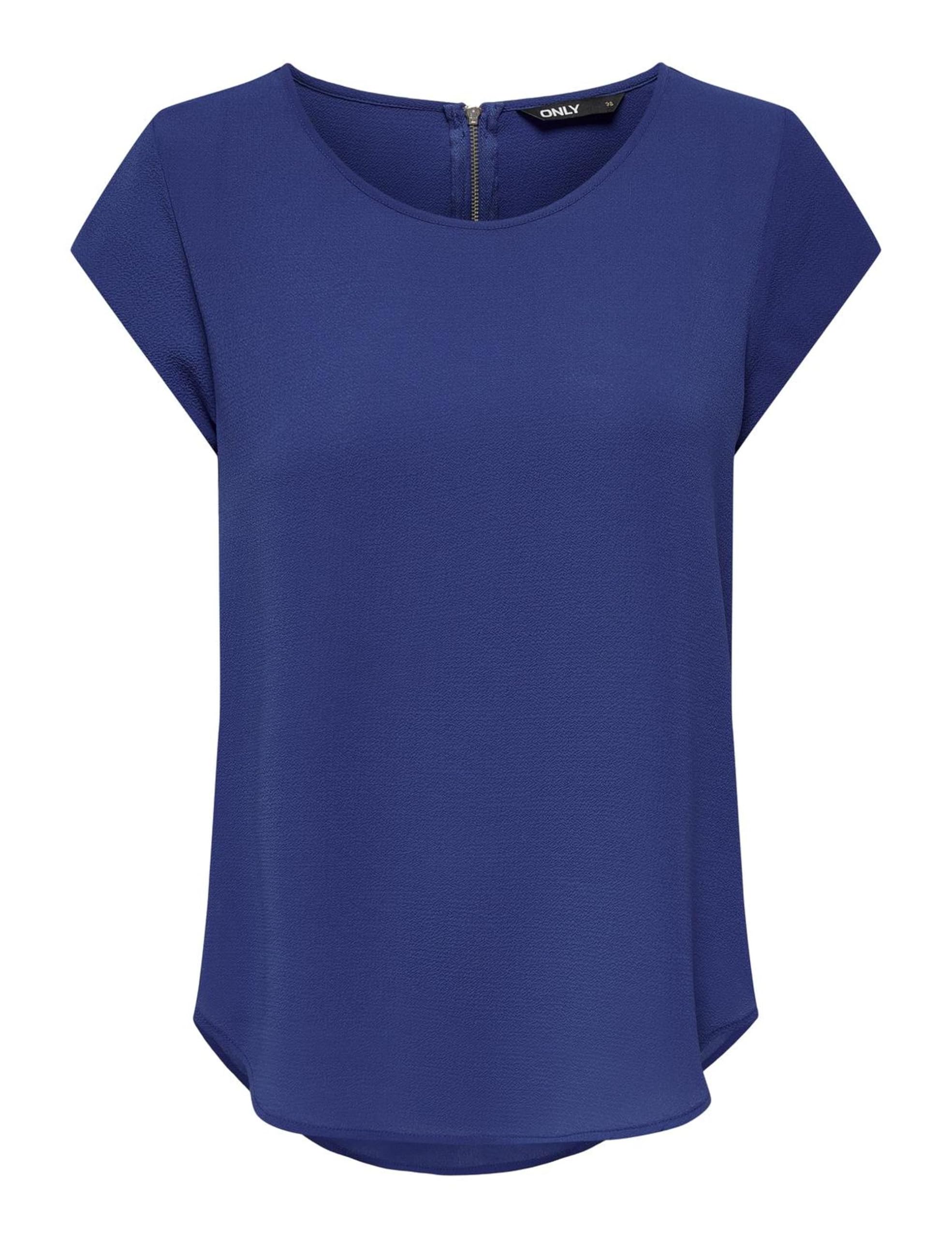 ONLY Womens Onlvic S/S Solid Noos Wvn Top, Surf The Web, 10 UK