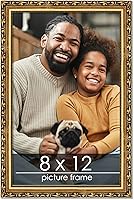 Vista 86 de Poster Palooza Marco de fotos de madera tradicional dorado de 19 x 24 pulgadas con plexiglás acrílico UV, respaldo de tablero de espuma y accesorios