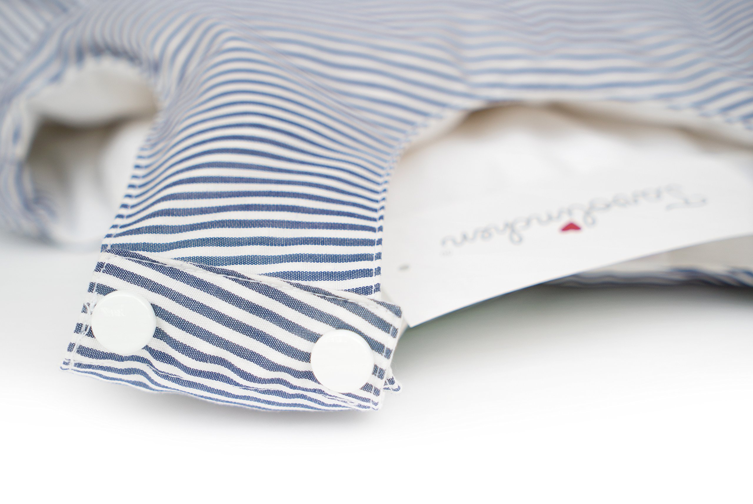 Saco de dormir para bebé, diseño de rayas, 90 cm, color azul marino