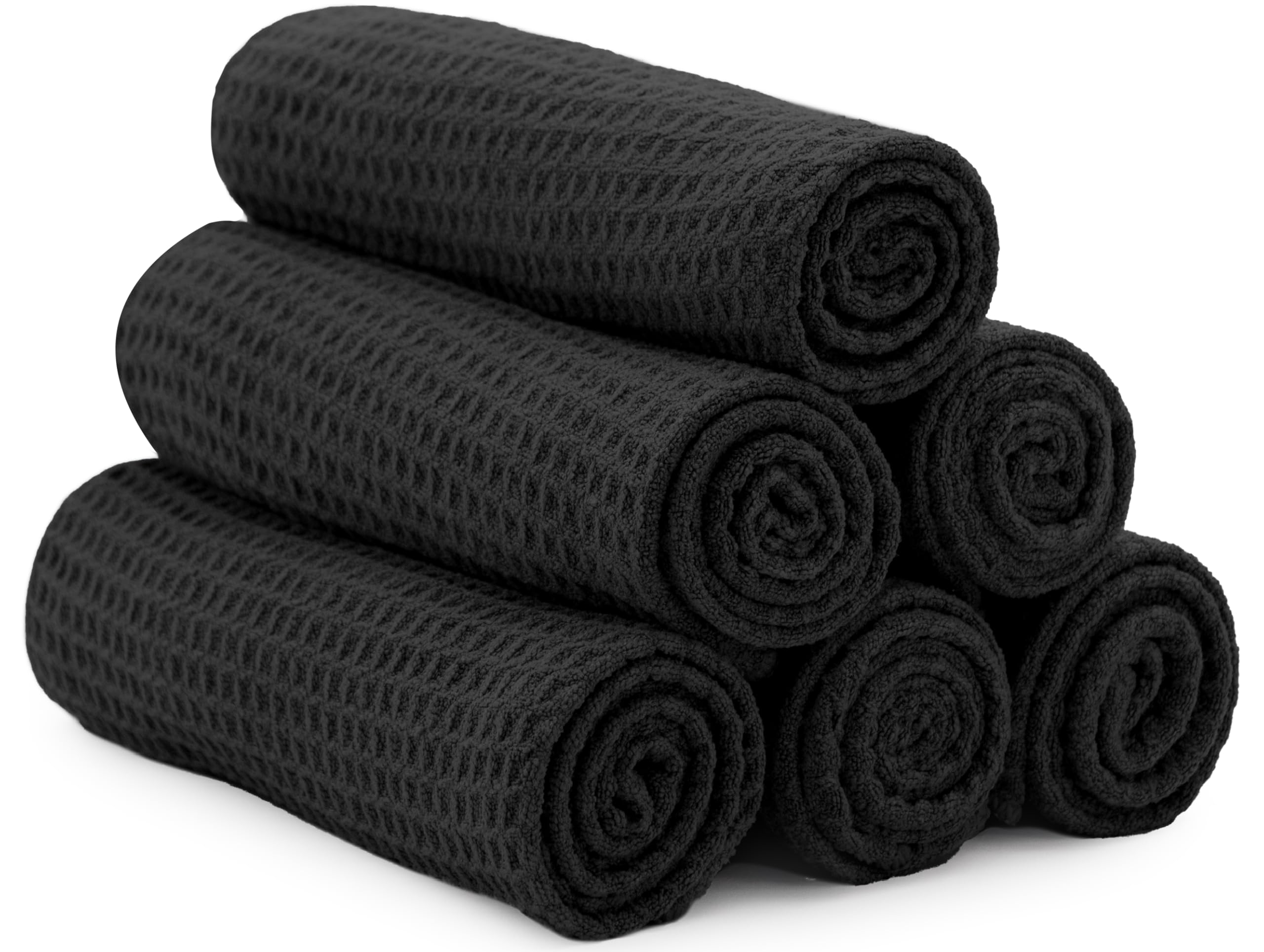 S&T INC. Microfiber Gym Towels, Yoga Towel for Home and Gym Bag, 16 Inch x 27 Inch, 6 Pack