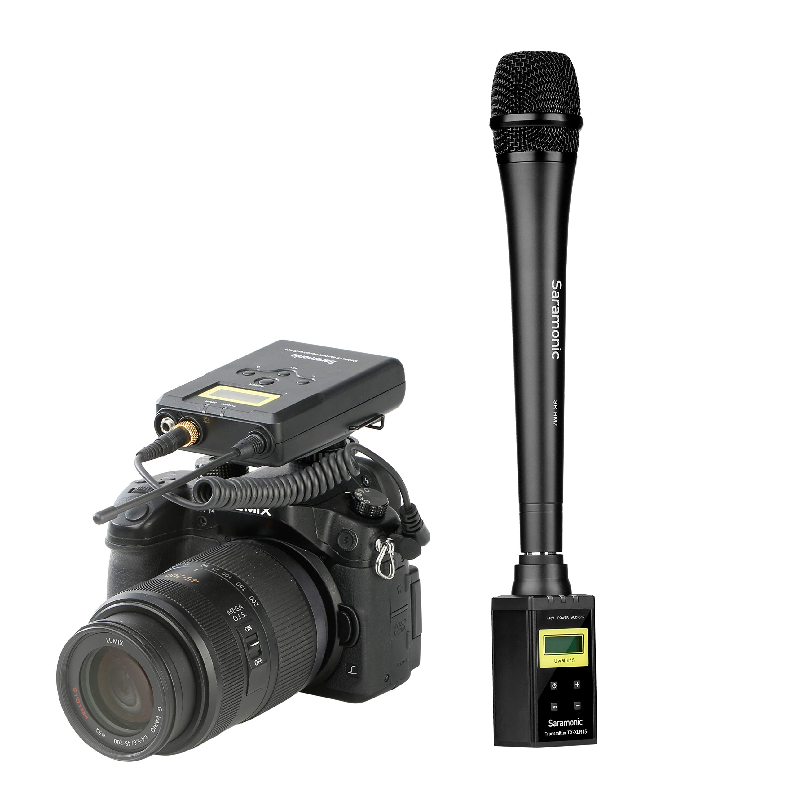 Saramonic・UwMic15B Saramonic Sistema transmissor UwMic15B UHF sem fio XLR (UwMic15B