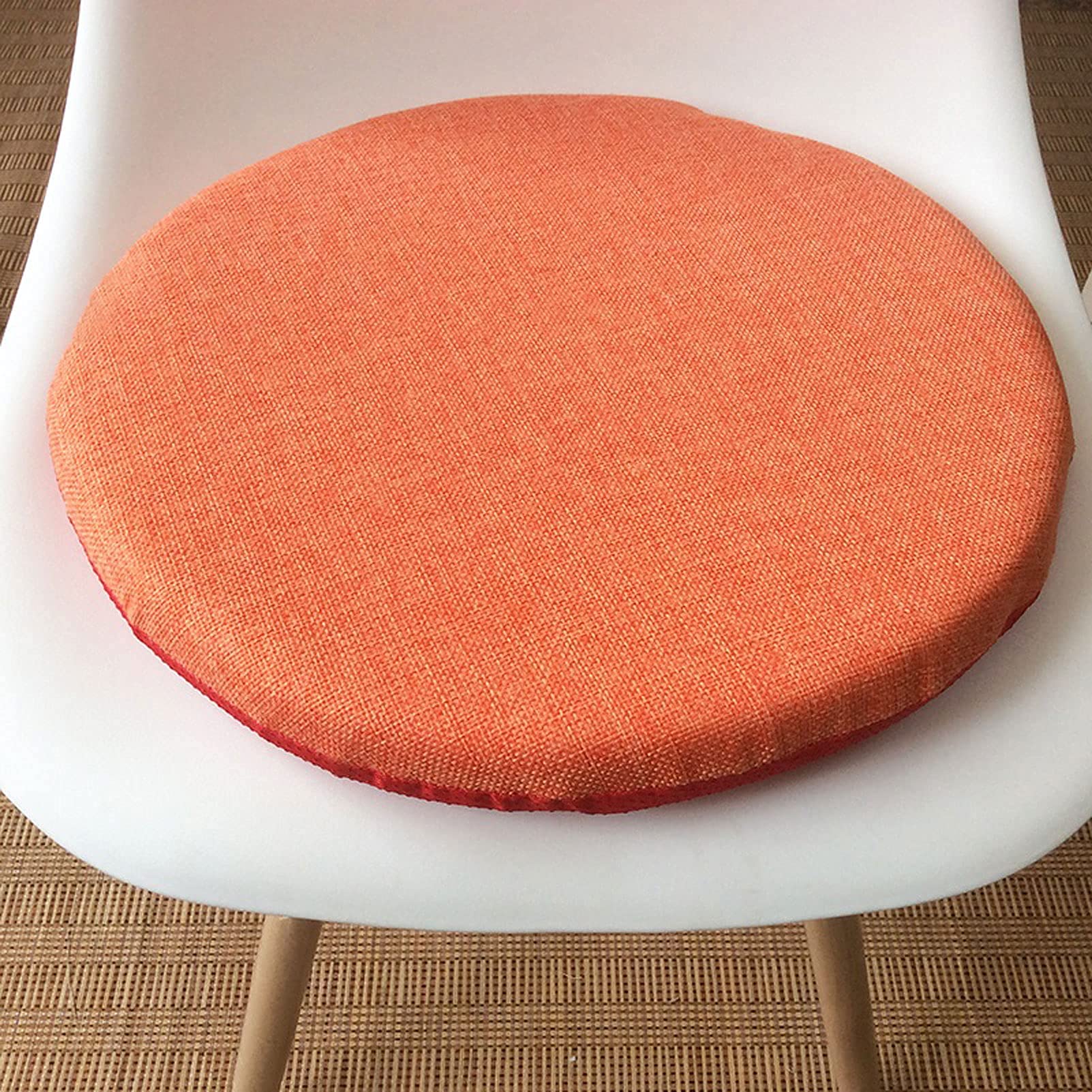 Coussin de siège de jardin rond 40x40 cm avec éponge haute densité pour chaise de repas