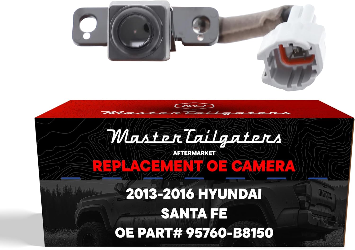 Master Tailgaters Replacement for Hyundai Santa Fe w/o Navigation System (2013-2016) Backup Camera OE Part # 95760-B8150