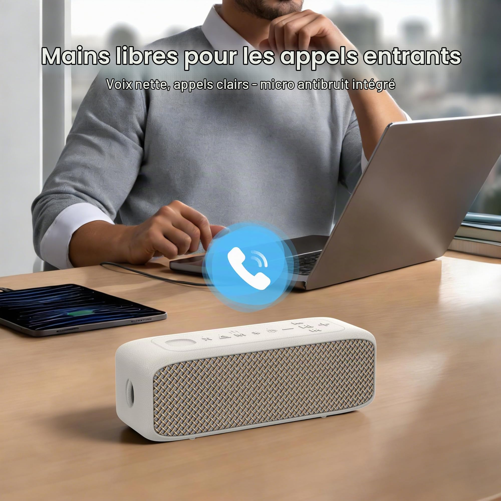 NOBIS Baffle Bluetooth Enceinte 20W IP68 Bluetooth 6.0
