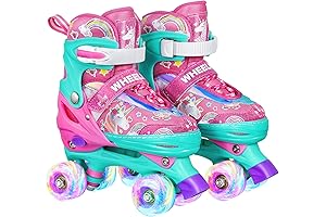 Truwheelz Adjustable Light Up Roller Skates for Toddlers Ages 2-4