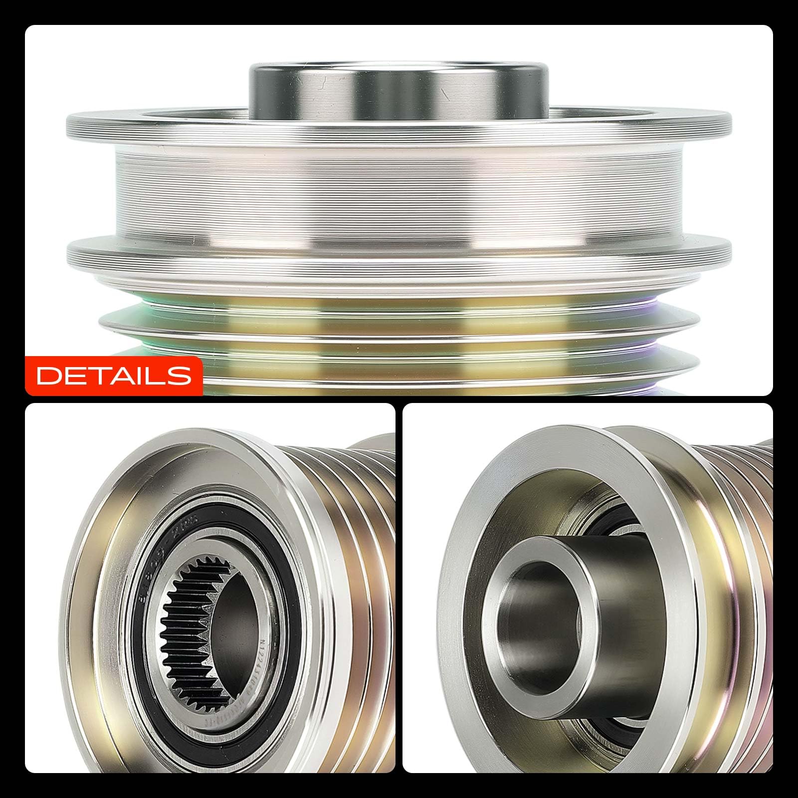 Frankberg Alternatore a ruota libera per generatore diesel 6421500760 | Compatibile con: Classe G Cabriolet W463, Classe GL X164, Pianale/telaio Classe G W461, Classe R V251 W251, Classe M W164