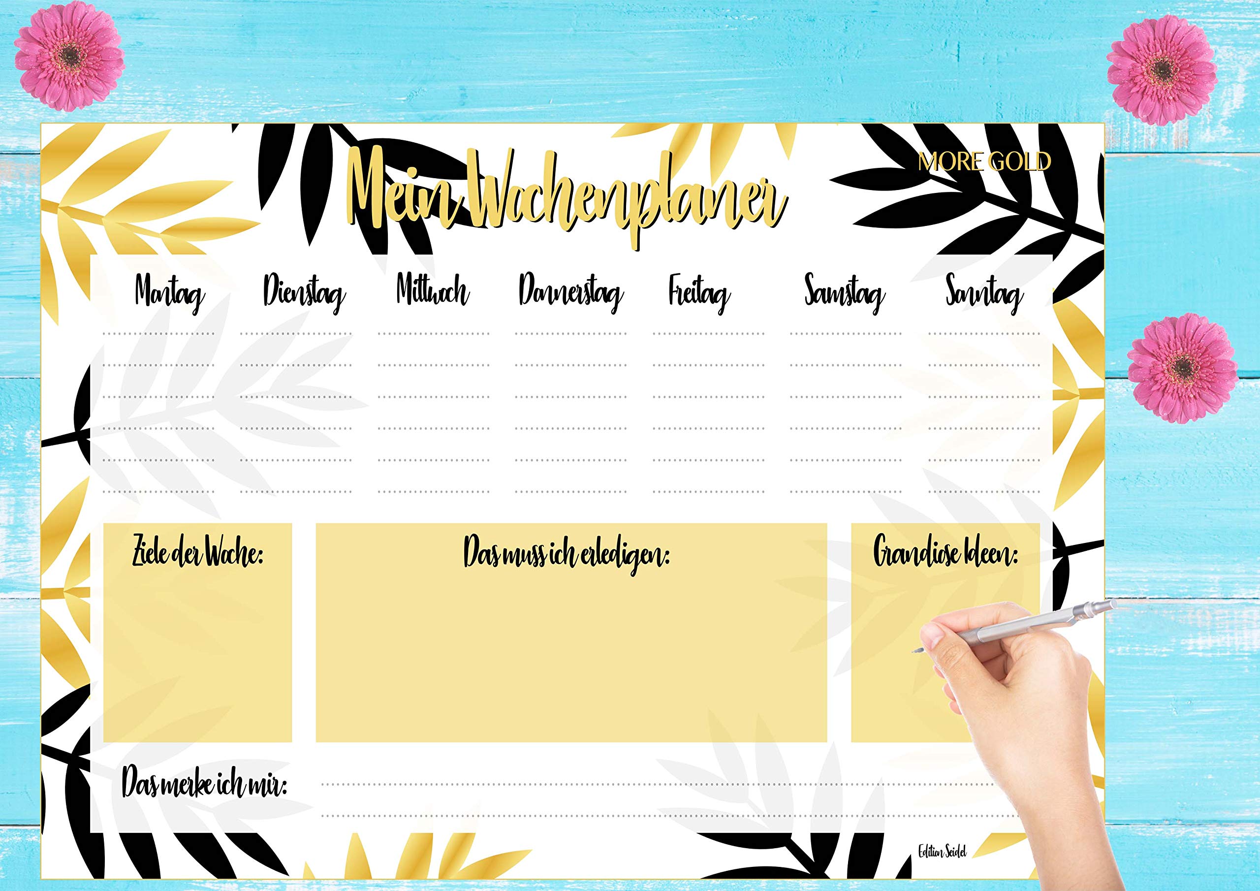 Bureau-onderlegger Sigel weekplan 2-jaar-kalenderrooster, A3, papier